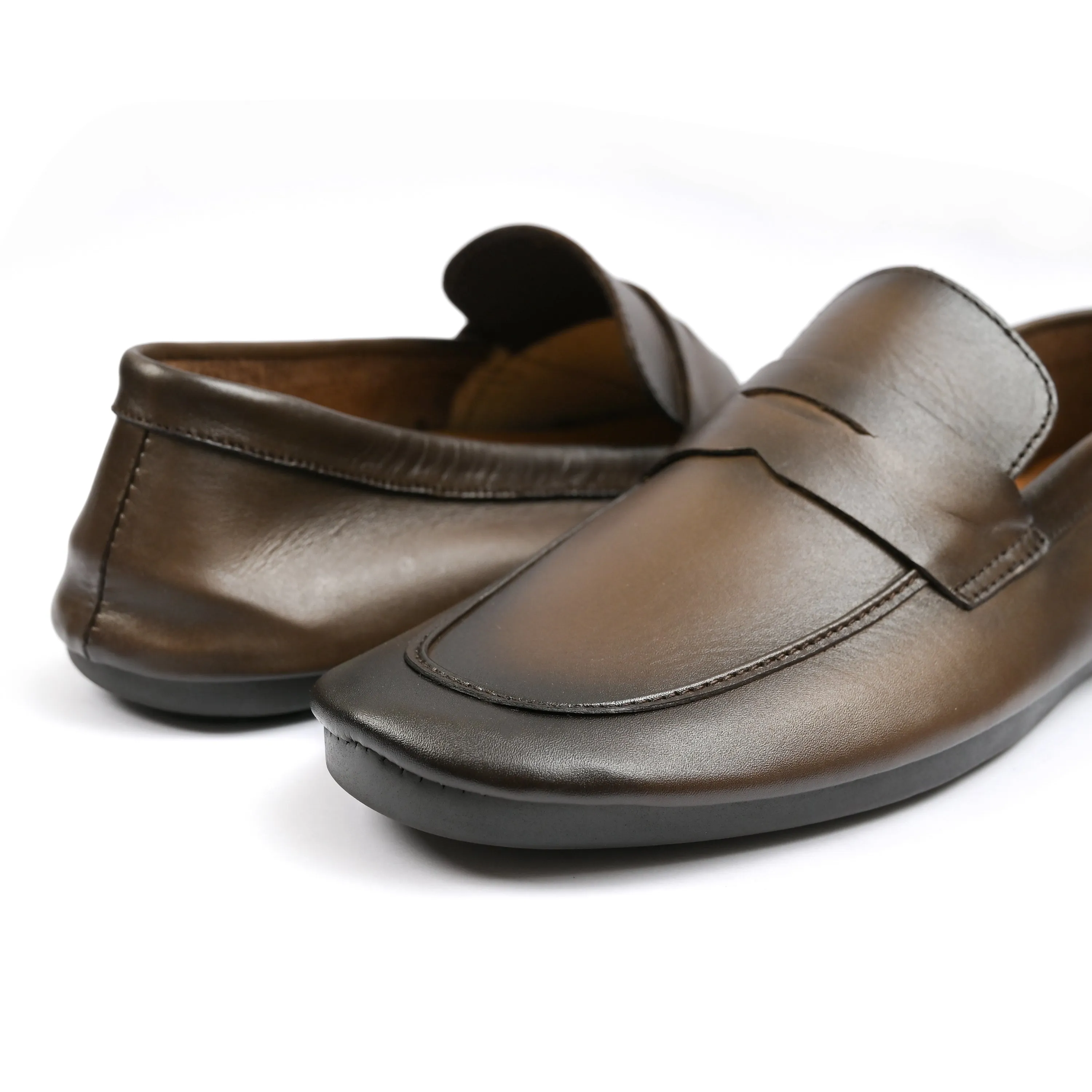 TWO TUNE LEATHER MOCCASIN