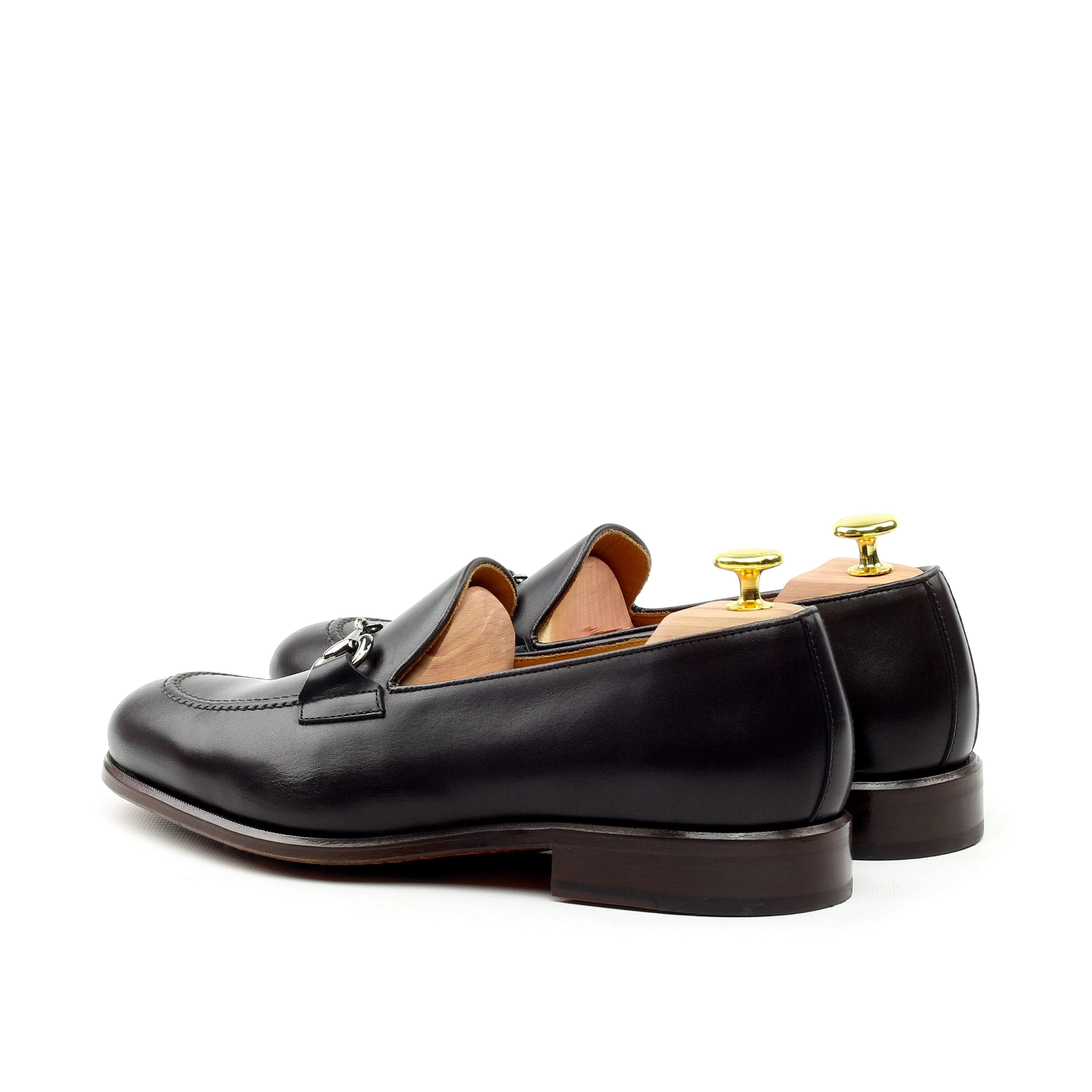 Unique Handcrafted Black Slip-on Loafer