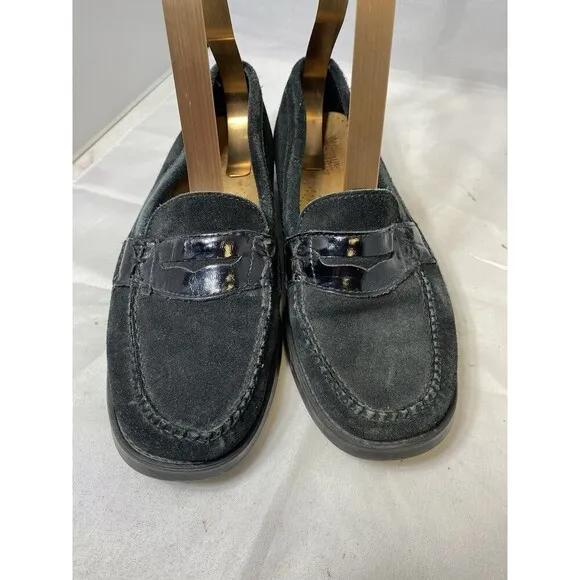 Used / Weejuns Bass / Larson / Black / Leather Suede / Loafer / Sz 8