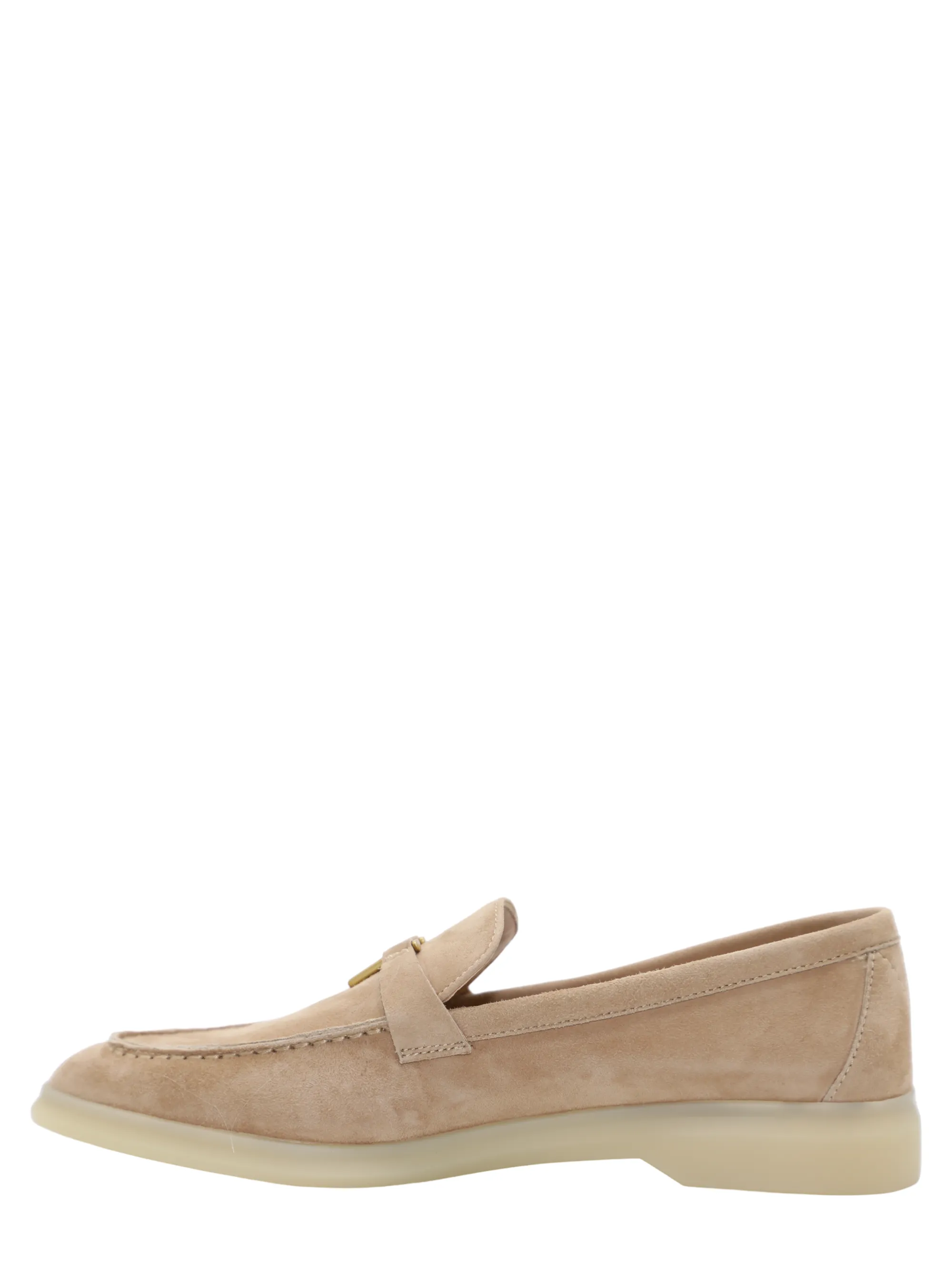 Veronica Beard Ailey Suede Loafer in Sand