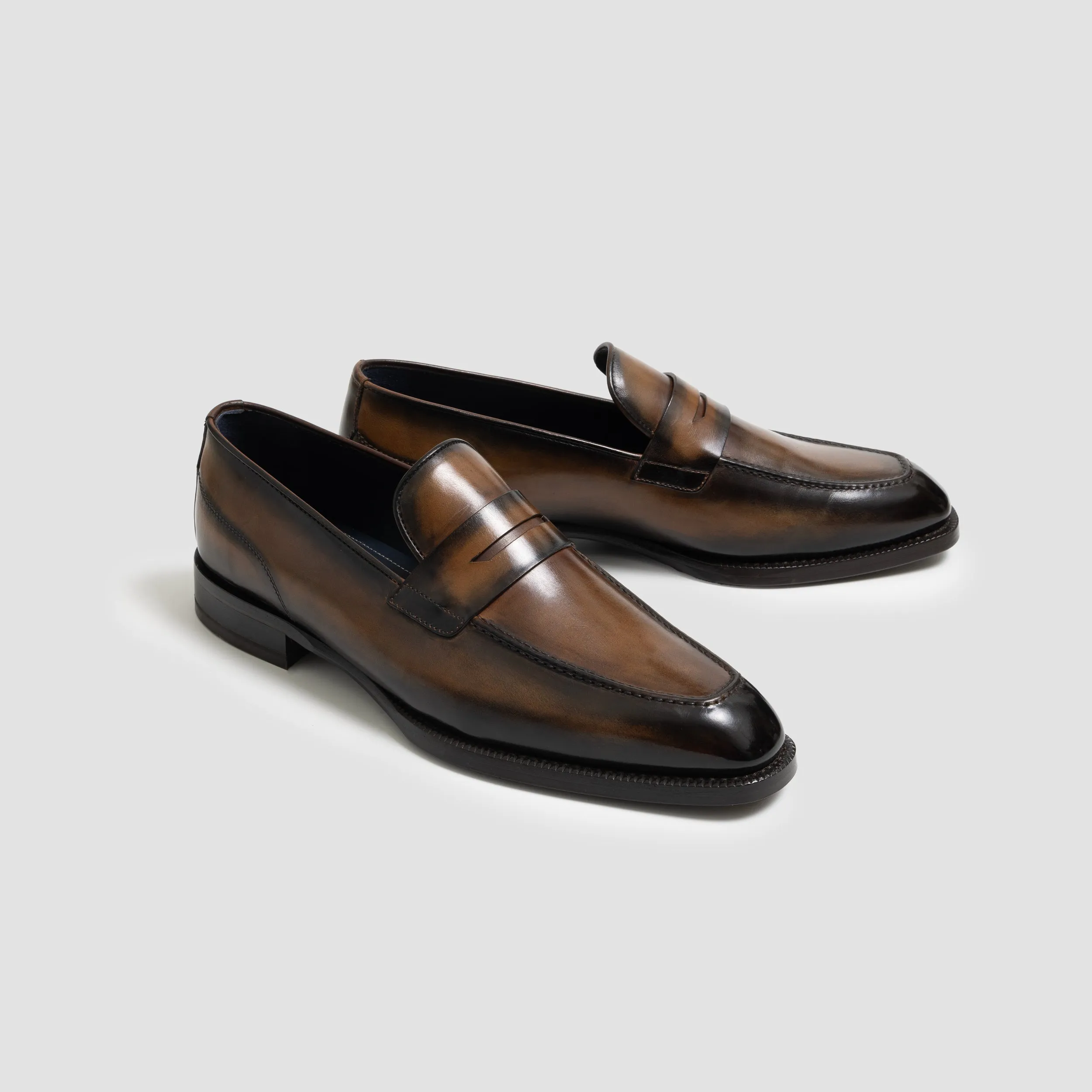 Vicenza Calfskin Brulee Men's Loafer