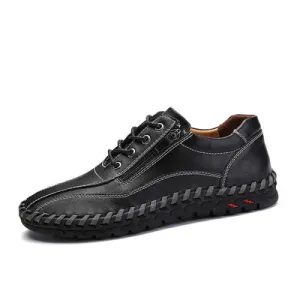 Vintage Handmade Leather Moccasins with rubber soles