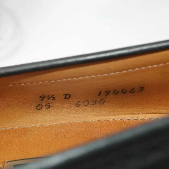 VTG Cole Haan Mens Loafer Size 9.5 D Black Leather Kiltie Shoe American Handsewn