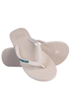 WAVES Unisex Essentials Flip Flop - White