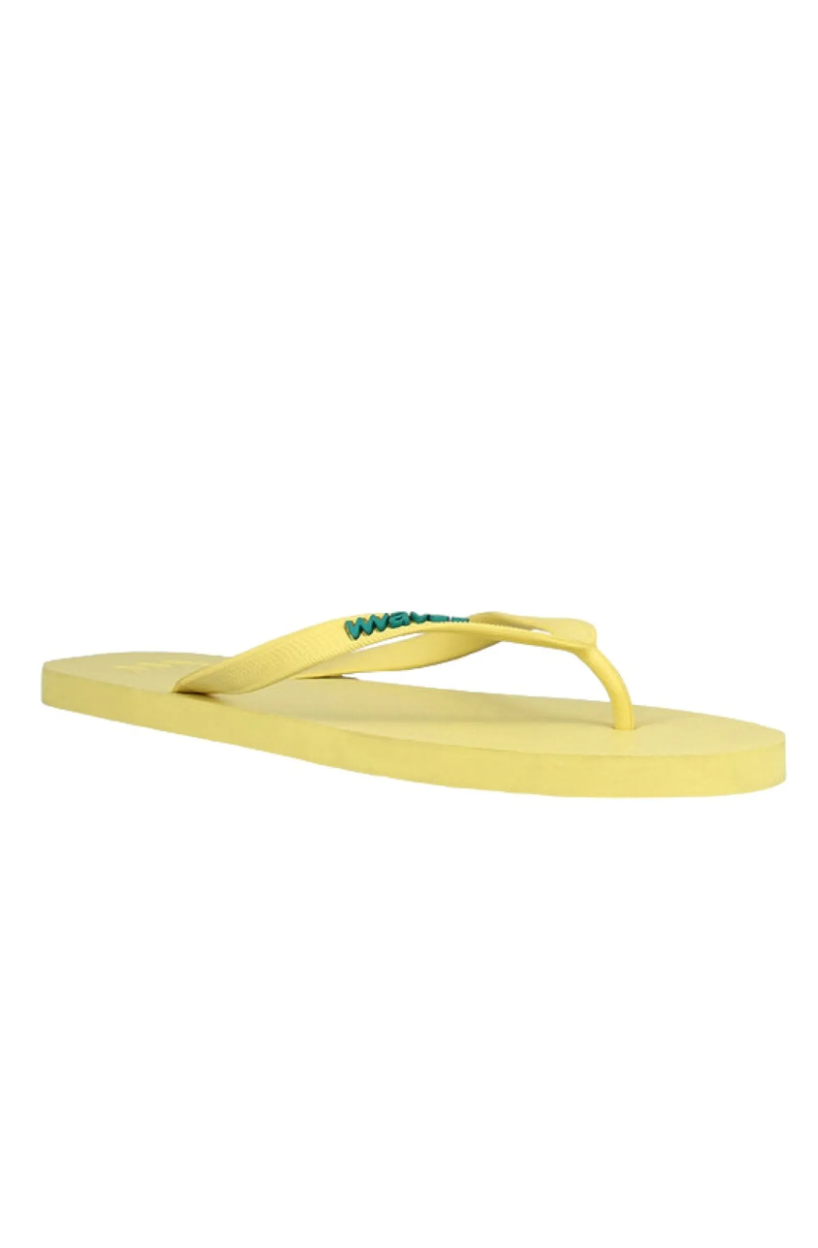 WAVES Unisex Essentials Lime Yellow Flip Flops