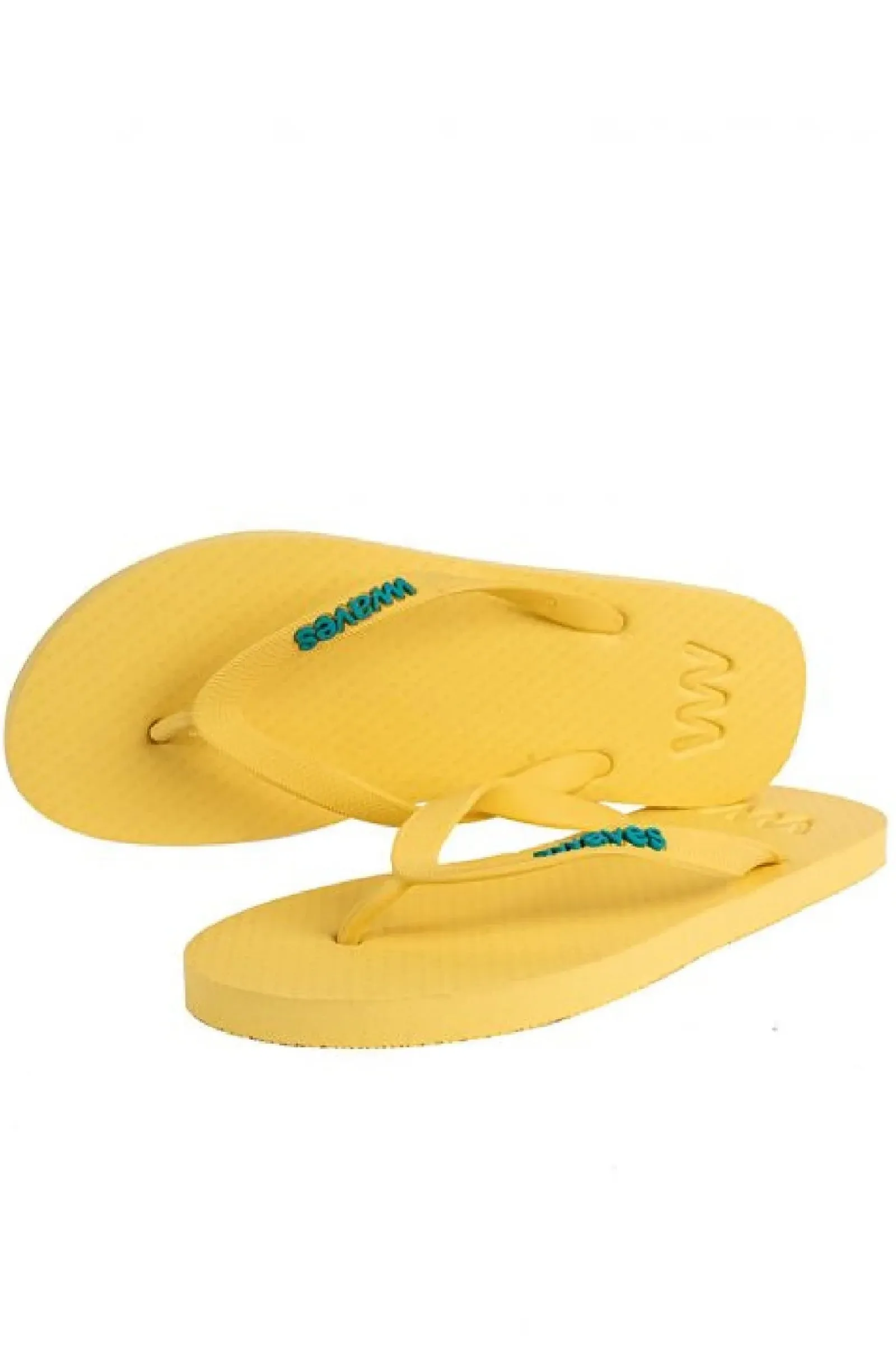 WAVES Unisex Essentials Yellow Flip Flops