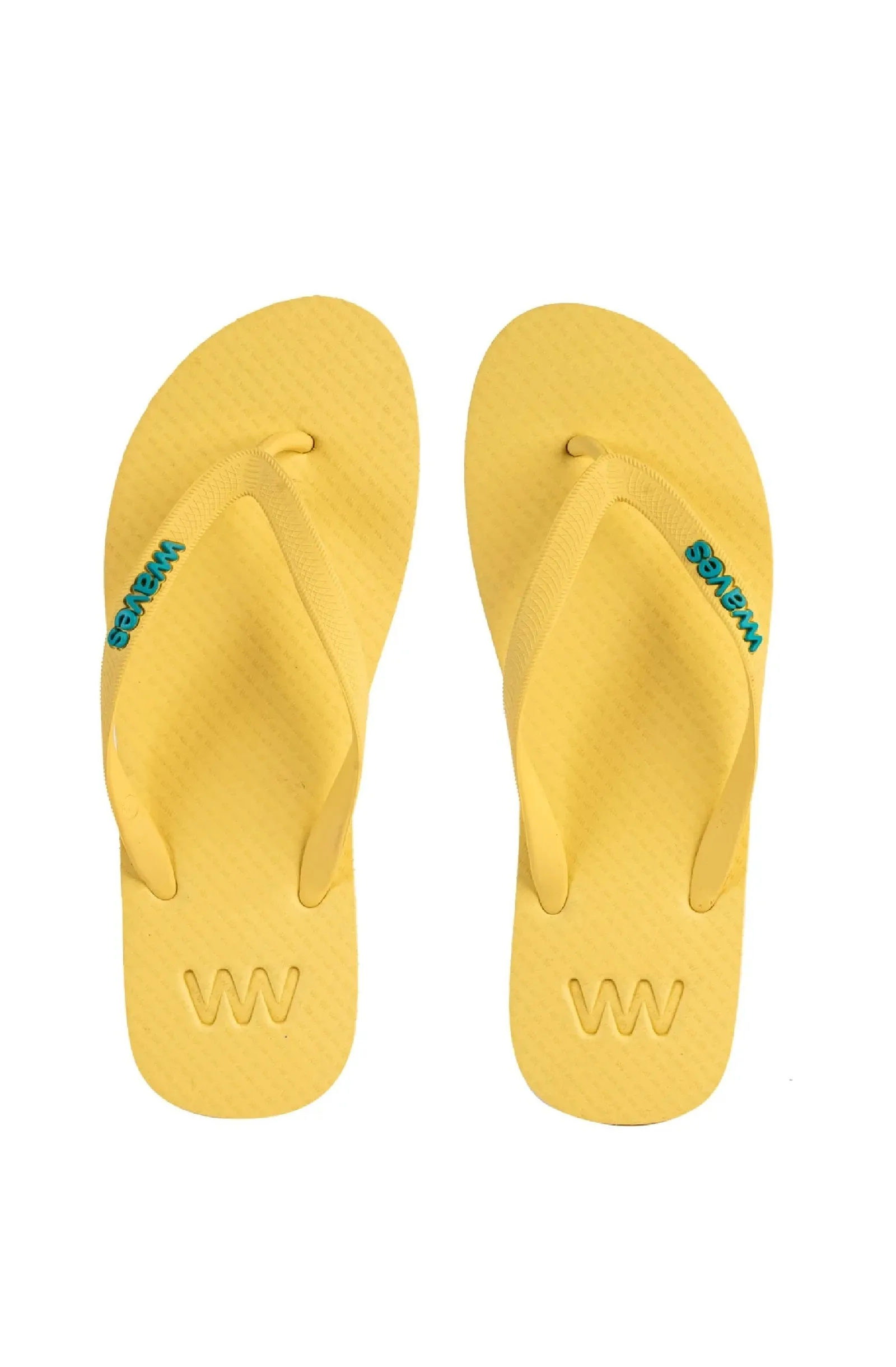 WAVES Unisex Essentials Yellow Flip Flops