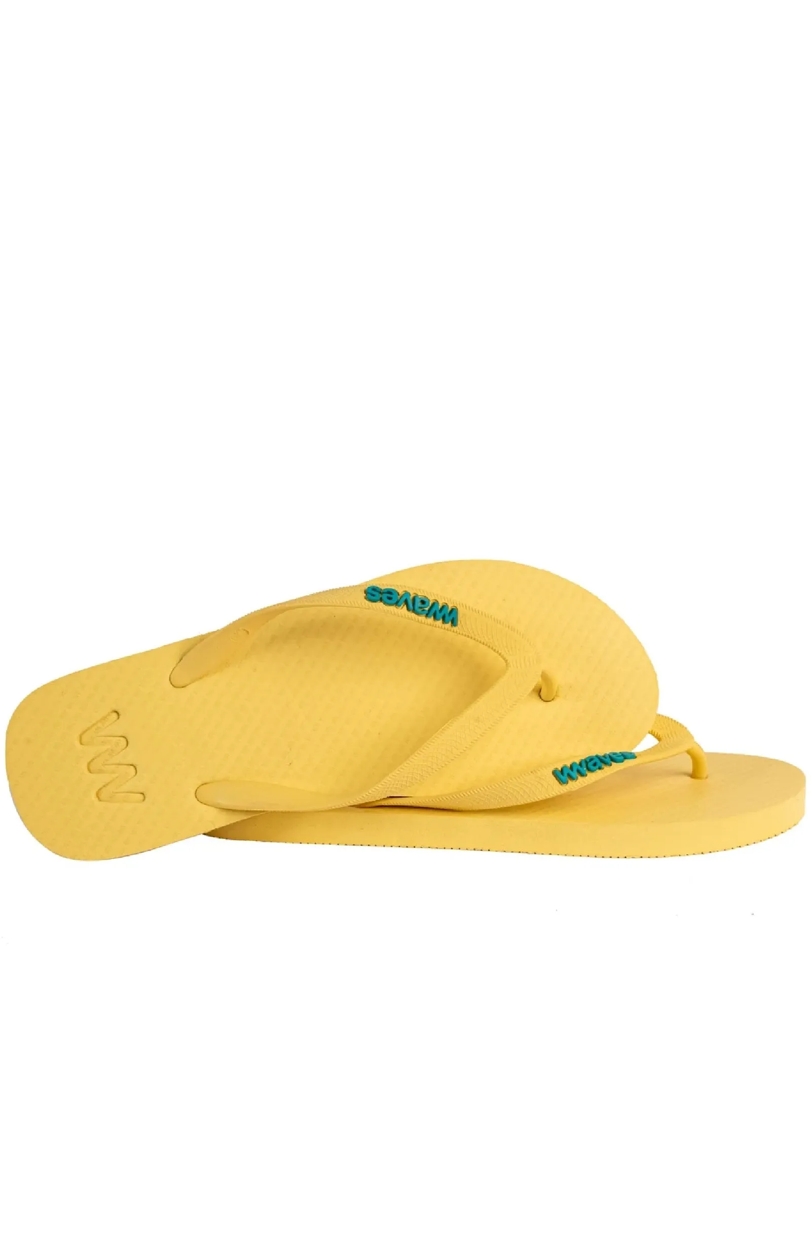 WAVES Unisex Essentials Yellow Flip Flops