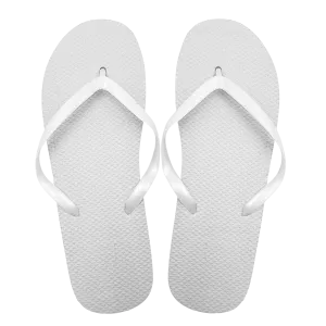 White Flip Flops (Case of 48 Pairs)