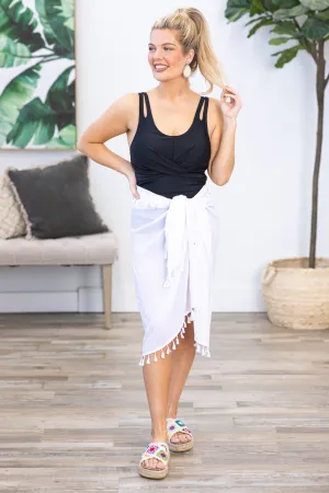 White Tassel Cover Up