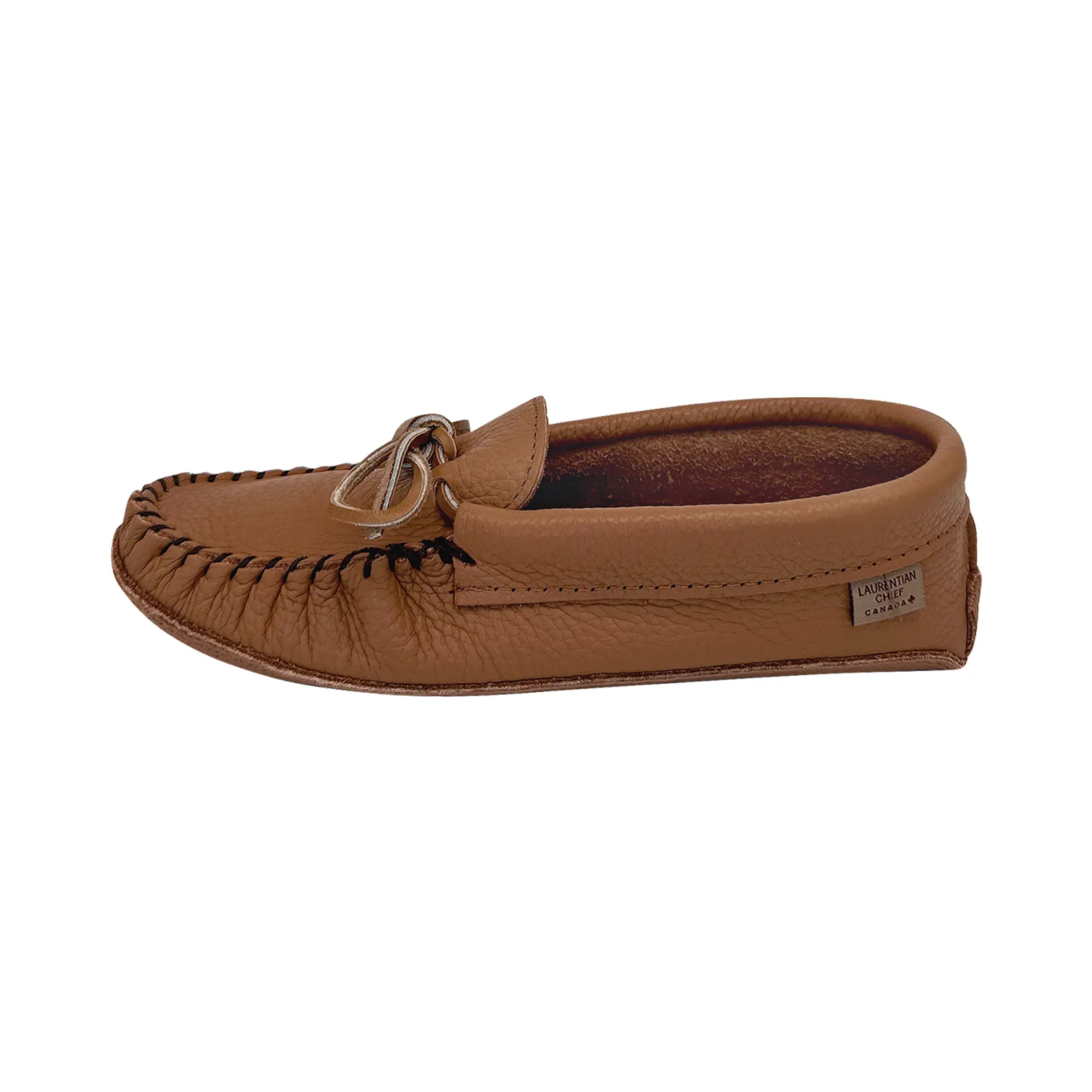 Women's Chestnut Leather Moccasins