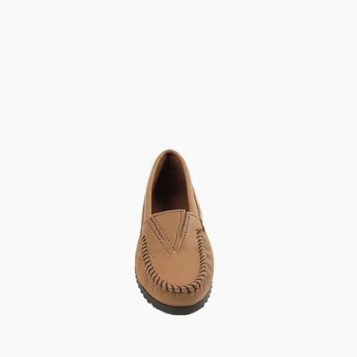 Women's Deerskin Gore Front Moccasin