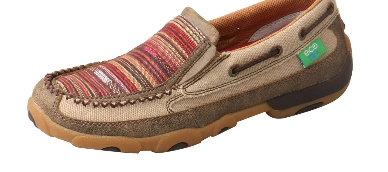 Women’s ECO Slip-On Moccasins Khaki/Multi WDMS013