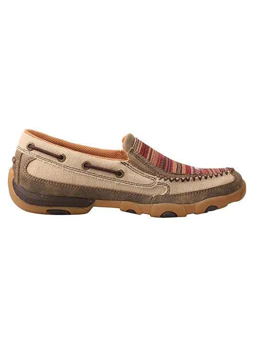 Women’s ECO Slip-On Moccasins Khaki/Multi WDMS013