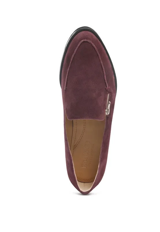 Women's Genuine Suede Slip-On Loafers