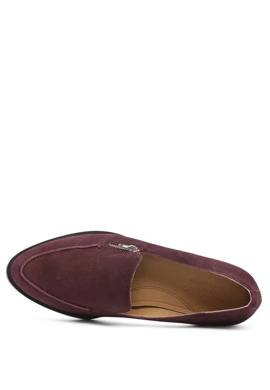 Women's Genuine Suede Slip-On Loafers