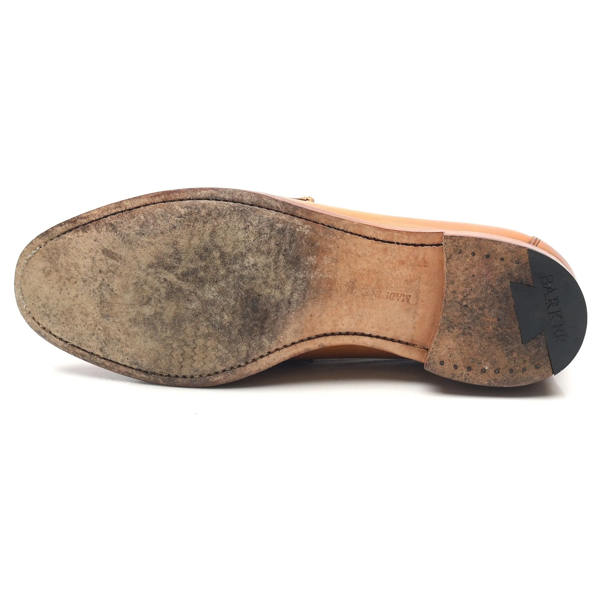Women's 'Heather' Tan Brown Leather Fringed Tassel Loafer UK 6 D