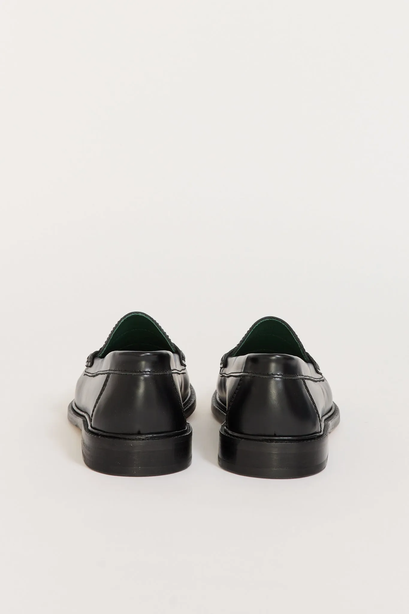 Yardee Mocassin Loafer Black Polido Leather Womens