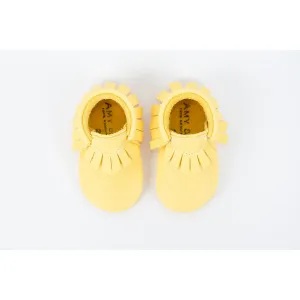 Yellow Traditional Handmade Moccasins