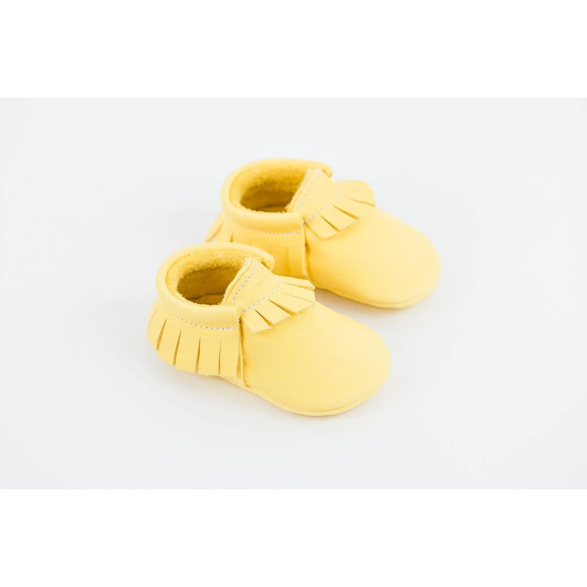 Yellow Traditional Handmade Moccasins