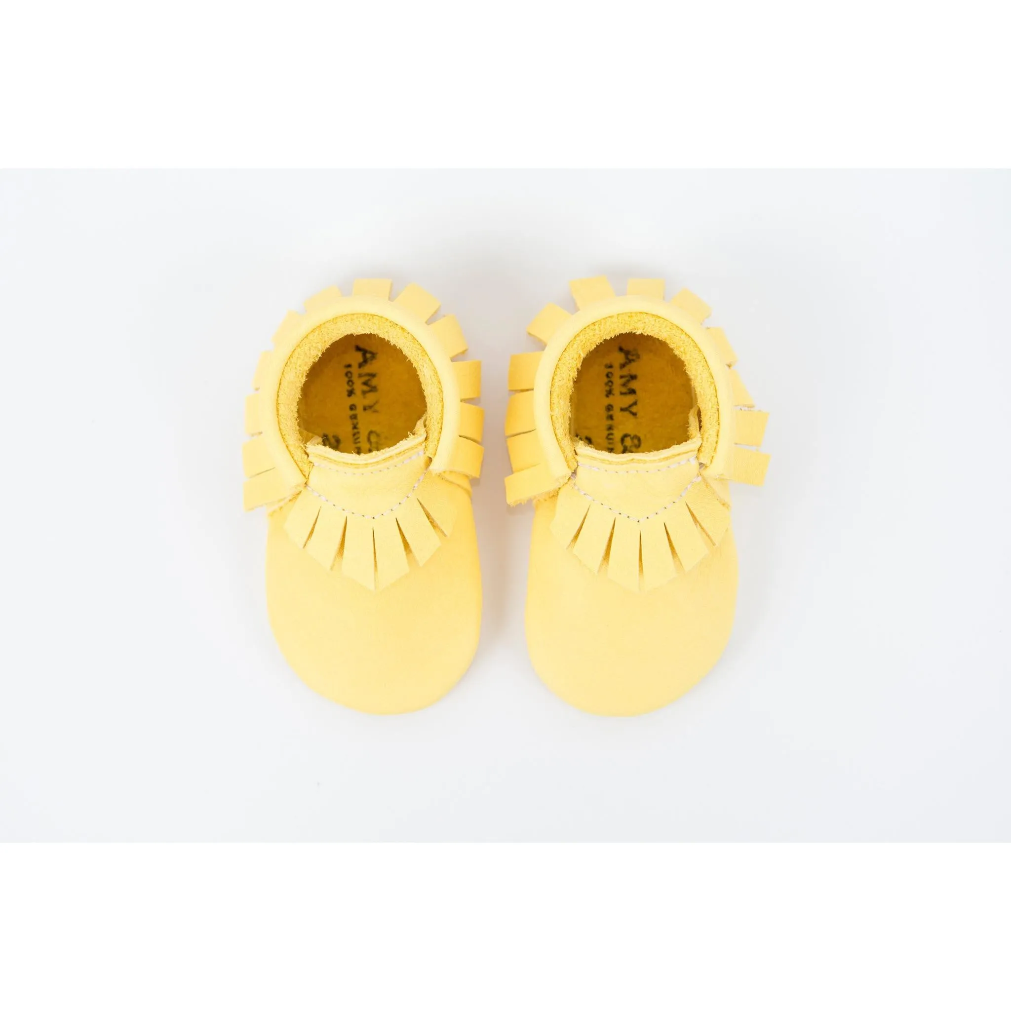 Yellow Traditional Handmade Moccasins